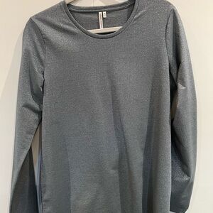 Banana Republic Metallic Gray Top